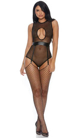 Black Cut Out Intimate Teddy Areous